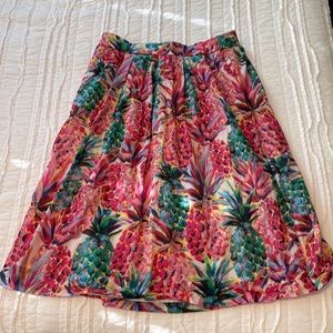 J Crew skirt, pineapple, size 12